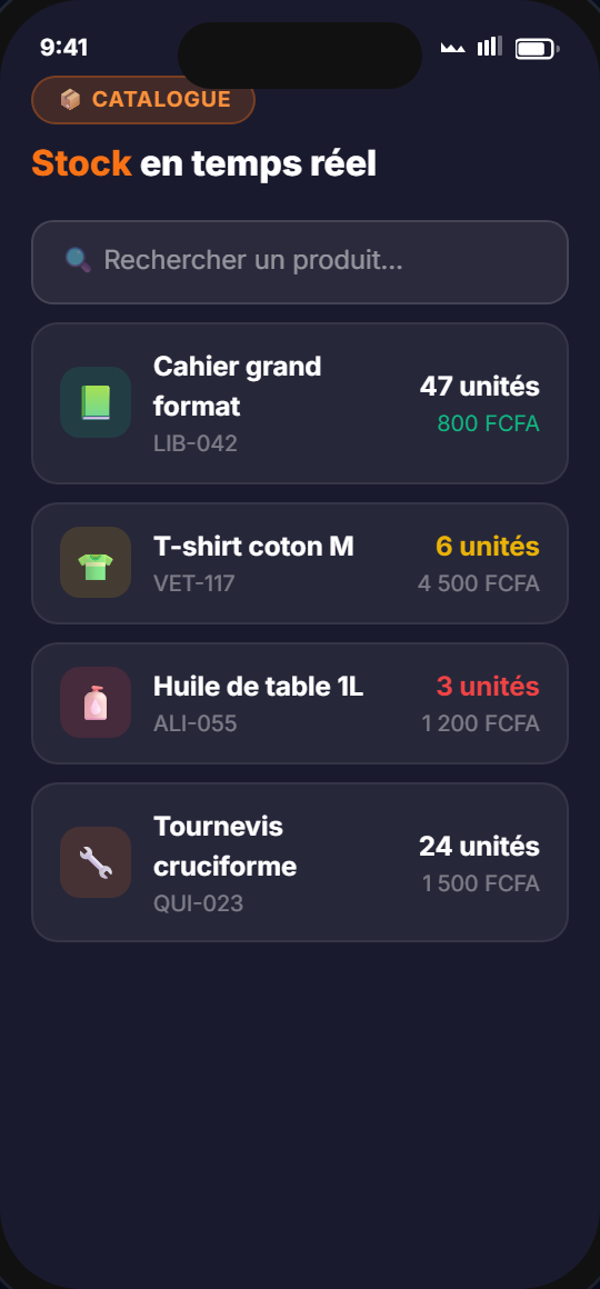 Catalogue produits