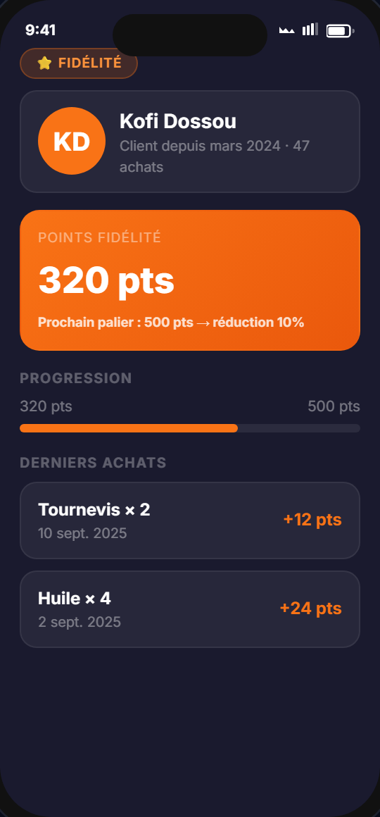 Programme fidélité