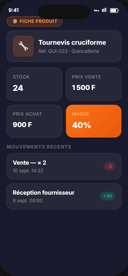 Fiche produit