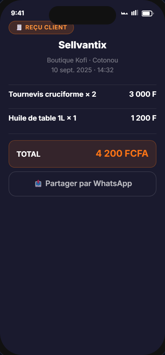 Reçu client
